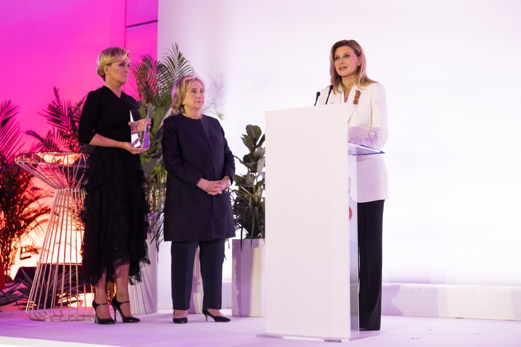 Олена Зеленська та Хілларі Клінтон виступили на саміті Forbes за права жінок