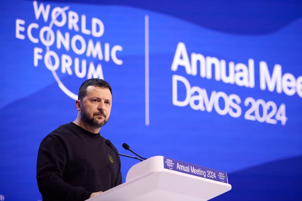 Зеленський у Давосі зустрівся з держсекретарем США та генсеком НАТО