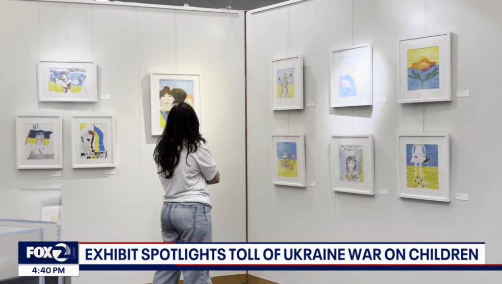 У Каліфорнії проходить виставка малюнків українських дітей про війну