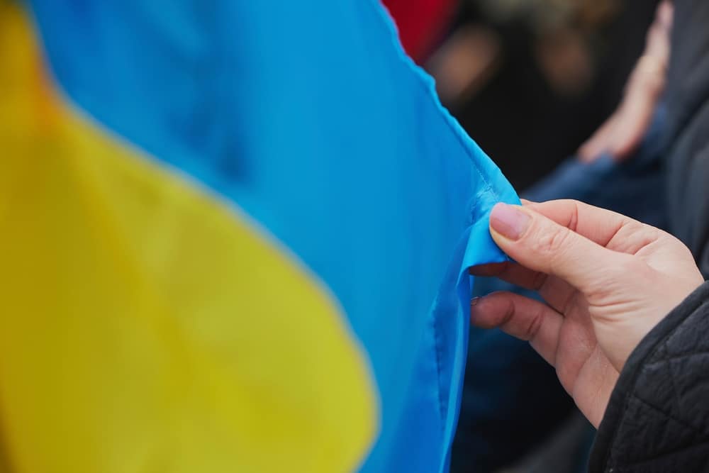 У Сакраменто пройшов мітинг на підтримку України за участі капелана з Києва