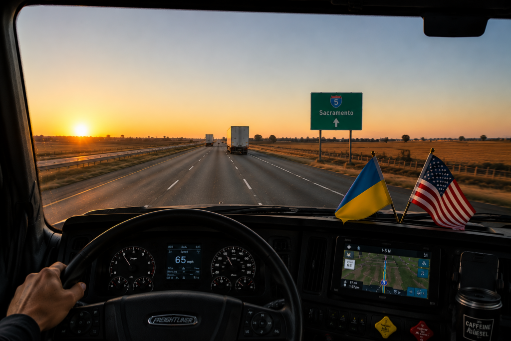 Серцем в США, душею в Україні: трак драйвер у Каліфорнії допомагає ЗСУ