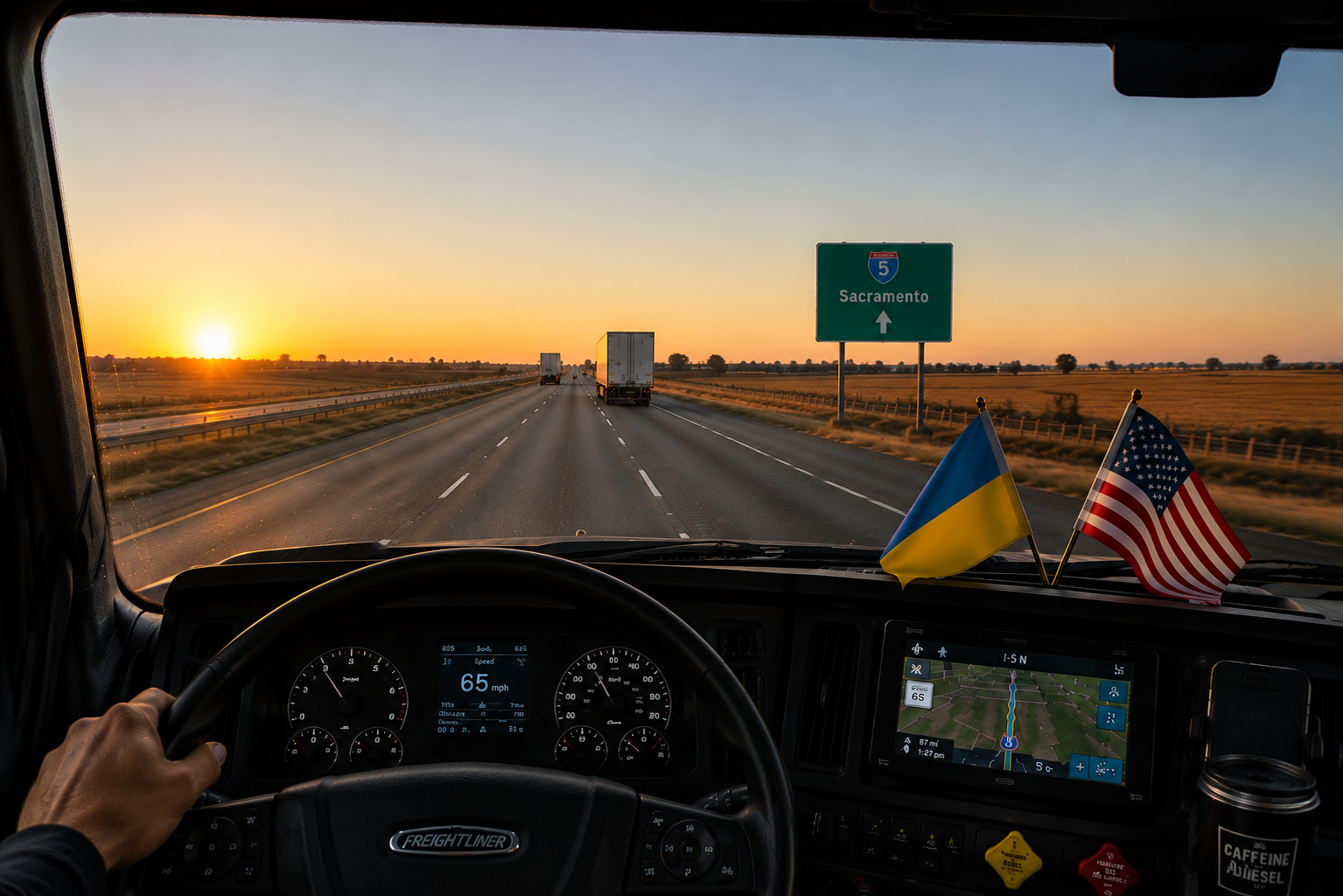 Серцем в США, душею в Україні: трак драйвер у Каліфорнії допомагає ЗСУ